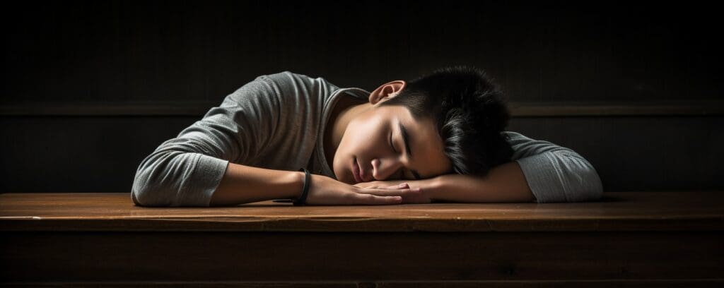 MedAT Blog 2023 pascasep a creative image of a 18 year old student sleeping on d73bd18f da39 40b2 b1da 27f1d18127af